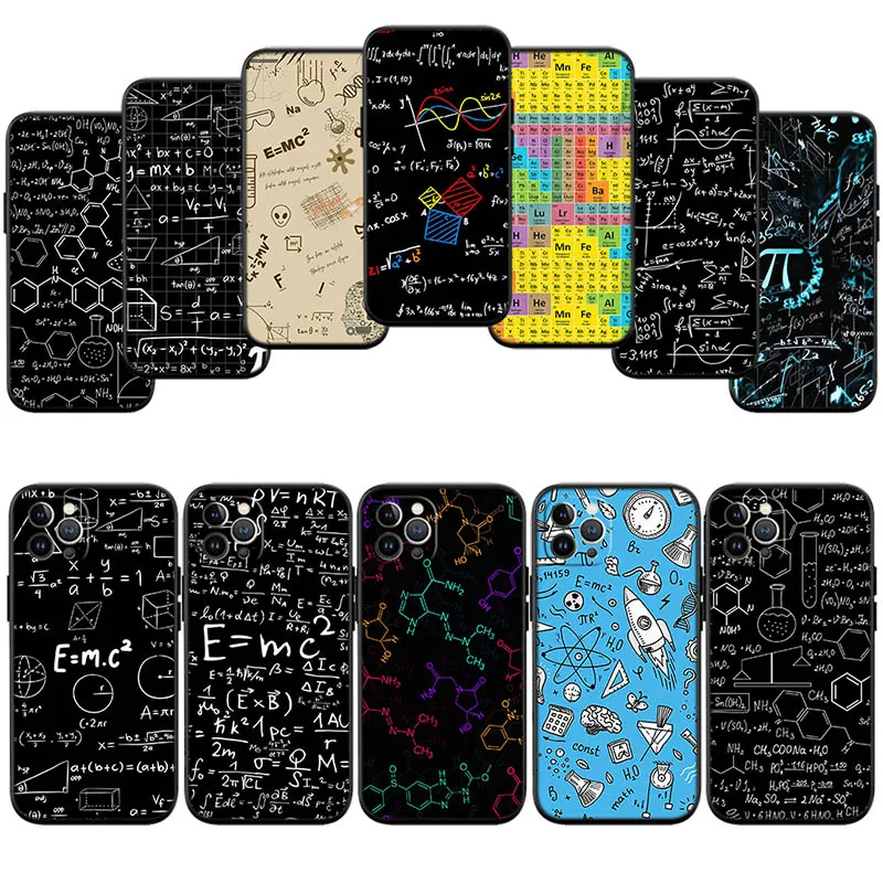 Chemical Maths Equation Formula Case for Samsung A05 A05S A12 A13 A15 A33 A53 A73 M15E M55 S10 S10E S20 Ultra Lite Plus Fe