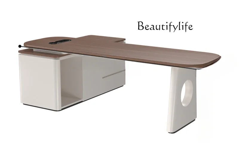 

LJYItalian minimalist corner desk modern simple light luxury designer high-end desk computer desk combination