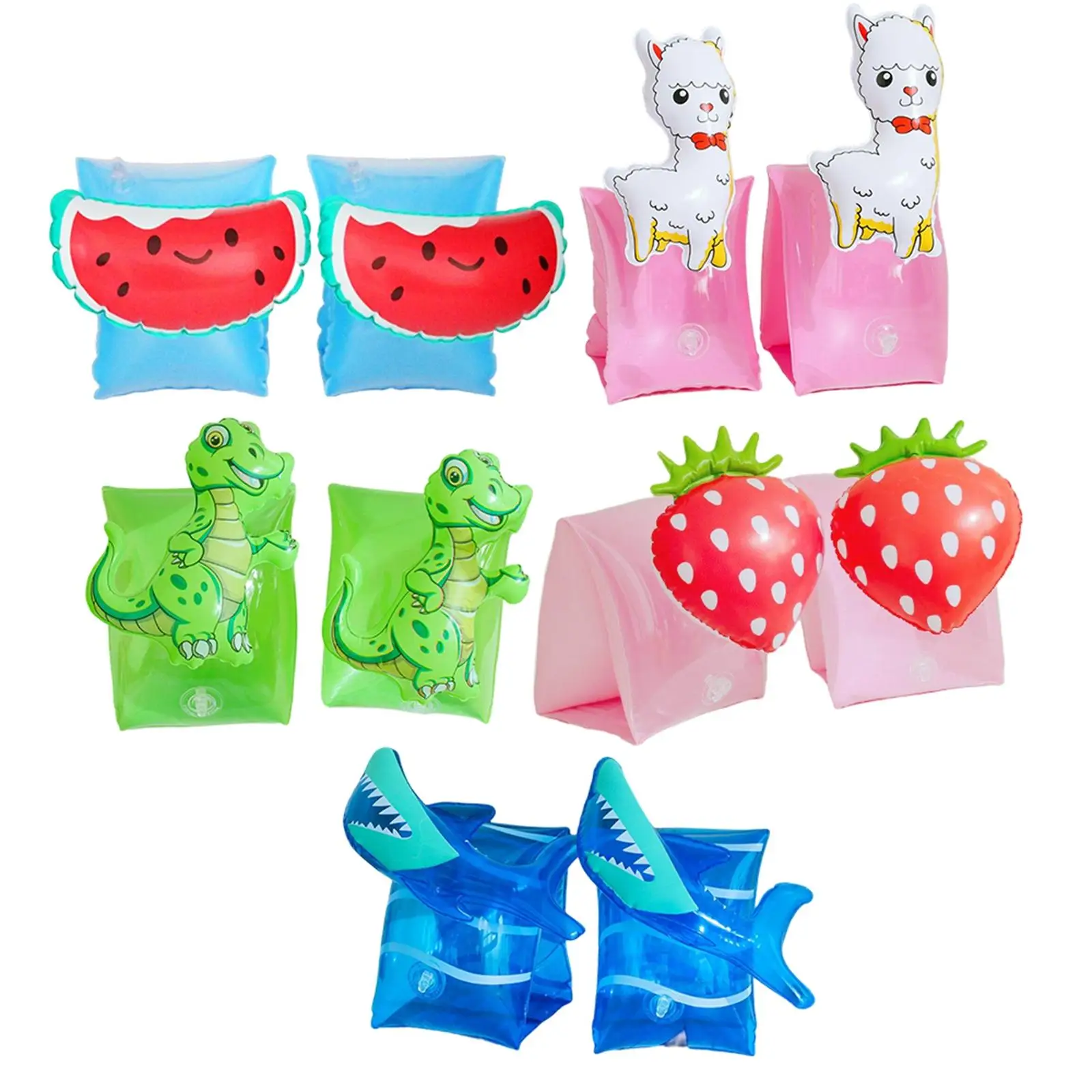 2 Pieces Inflatable Kids Arm Bands Swim Floats Sleeves Child Pool Wear Float Toddler Floating Arm Bands Floater Sleeves Tube