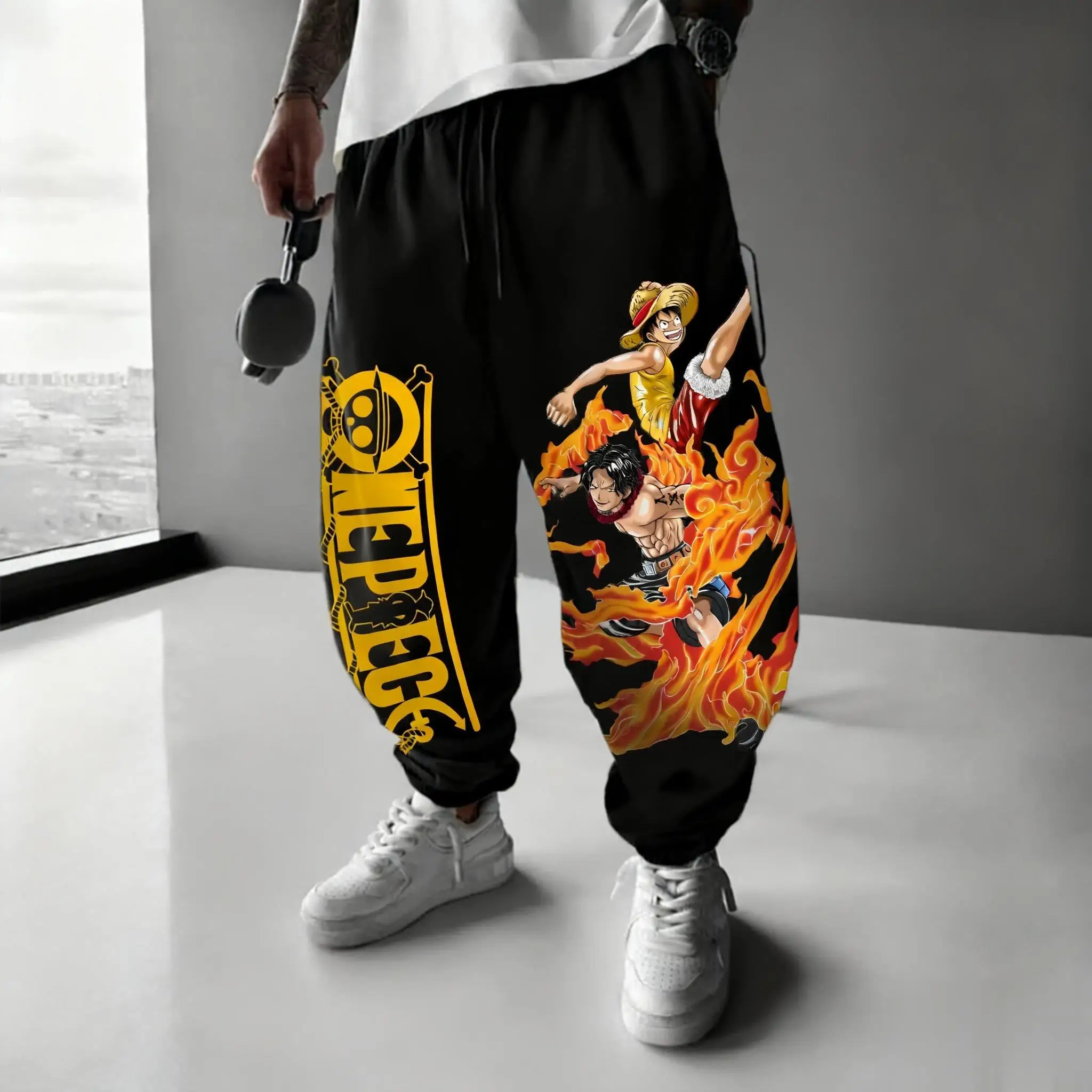 ワンピース ルフィ ゾロ アニメパンツ メンズ レディース ルーズジョガー スウェットパンツ 日本風ストリートウェア カジュアルパンツ 秋冬 2025年新作