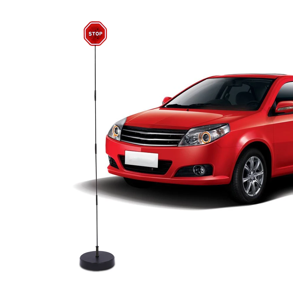 Señal de parada intermitente, Sensor de parada LED intermitente con soporte ajustable, Detector de estacionamiento automático para puerto de garaje, Sensor de parada de estacionamiento
