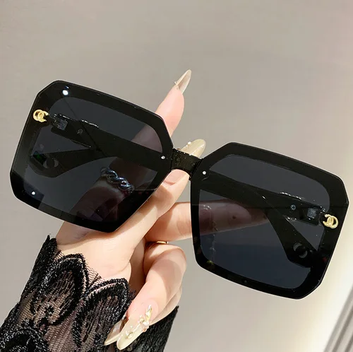 Imagen 2 del producto Gafas de sol de lujo ligeras, caja clásica, gafas de sol para mujer, polarizador de protección UV