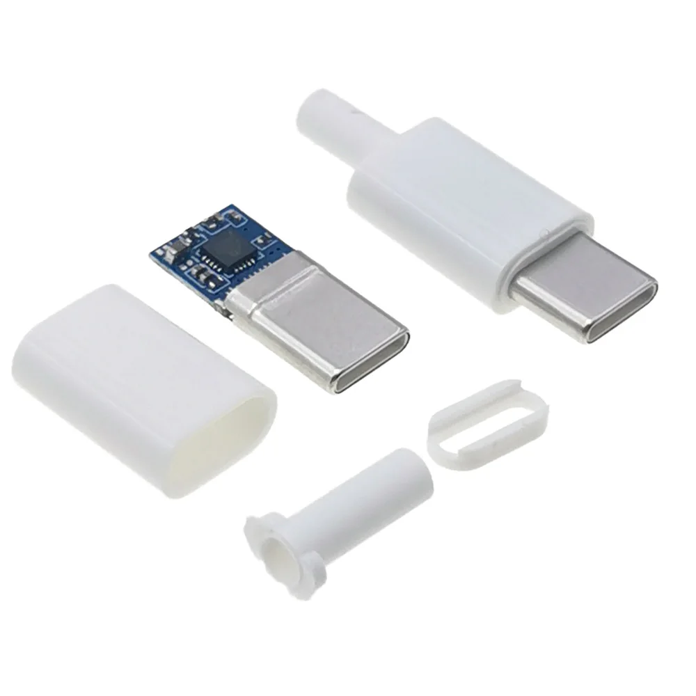 1 szt. USB typ c cyfrowy audio męski 3.5mm słuchawki DIY modyfikacja adapter wtyczka 4 punkty lutowania złącza audio usb-c — zdjęcie 2