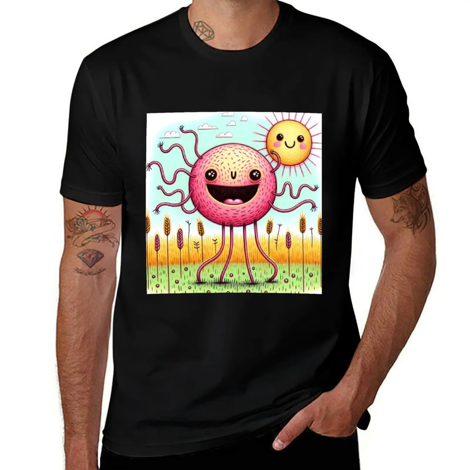 Футболка Mr Googoo, повседневная модная футболка с коротким рукавом