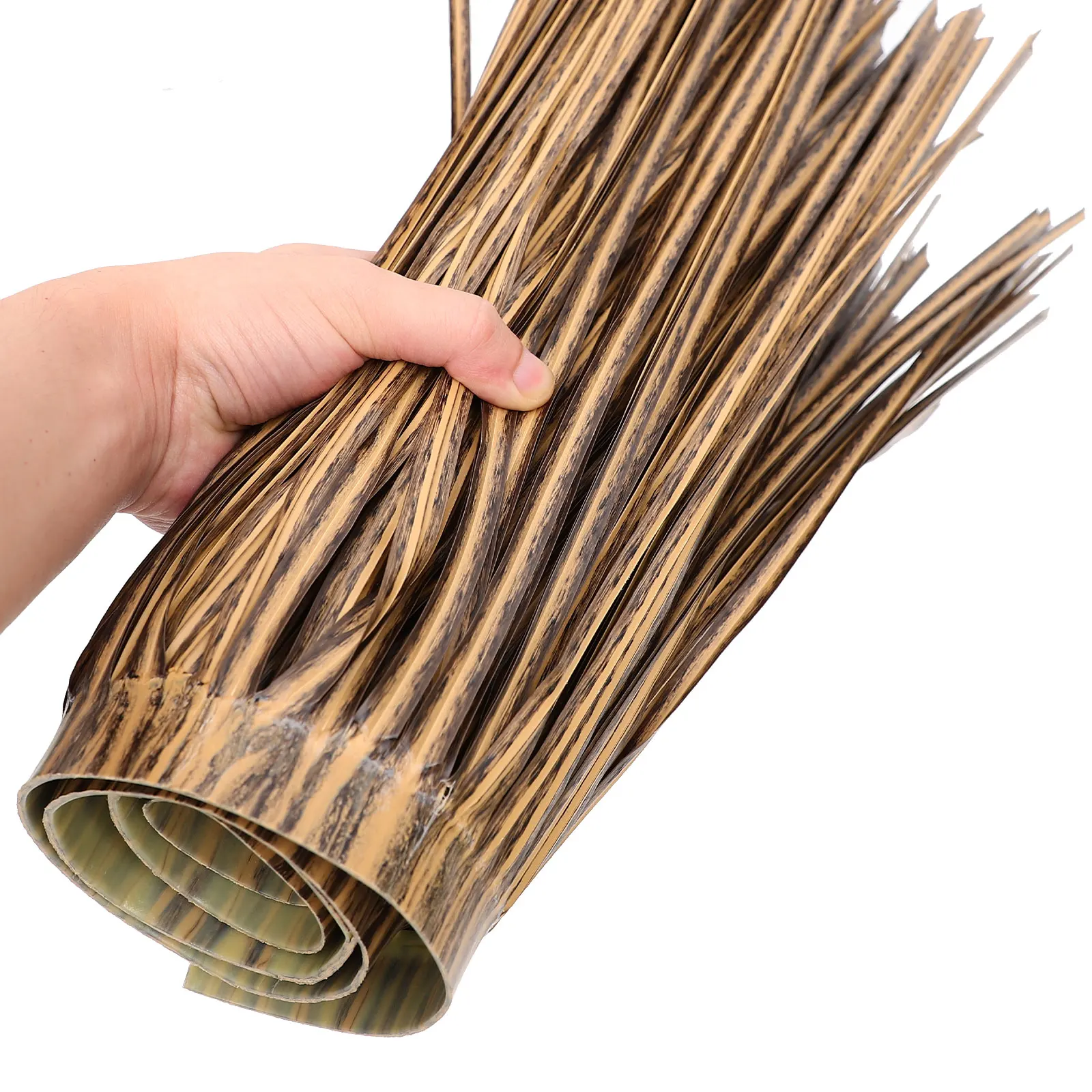 모조 초가지붕 인조 짚 지붕 장식용 초가지붕 정원 조경 DIY 열대 장식 방염 짚