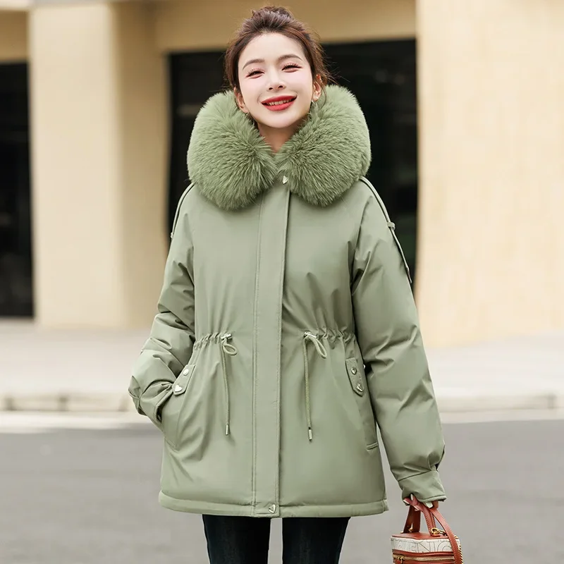 يتغلب Pai على الملابس القطنية الجديدة متوسطة الطول لعام 2025، وسترة قطنية عصرية، ومعطف شتوي سميك من القطن