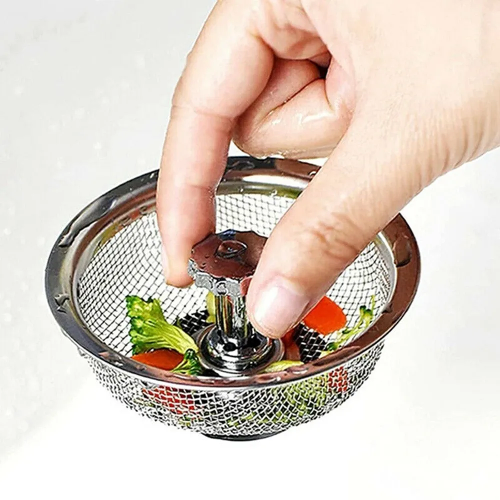 بالوعة تصفية صافي بالوعة المطبخ شبكة تصفية الفولاذ المقاوم للصدأ استنزاف ثقب تصفية صافي مكافحة حجب شبكة حماية اكسسوارات المطبخ #2