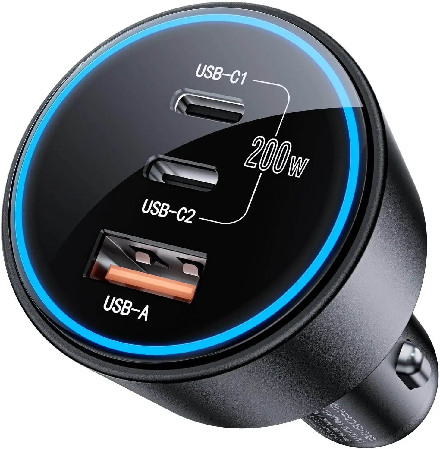 

USB C Car Charger 200W, Dual PD 100W, PD3.0/QC4.0/PPS for iPhone 16/15/14/13/12, Galaxy S22/S21 Ultra, MacBook, Laptop