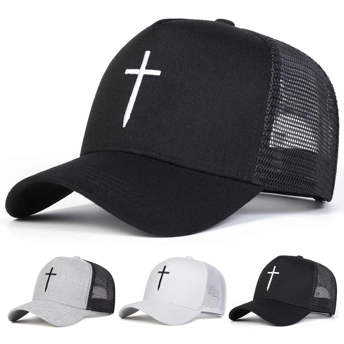 Unisex Cross Embroi… - image