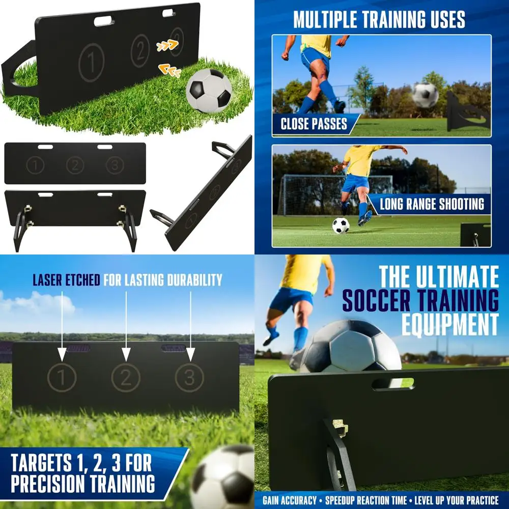 Placa de treinamento de futebol portátil 40x16, equipamento de prática interna/externa, treinador de chute de futebol, ideal para o desenvolvimento de habilidades