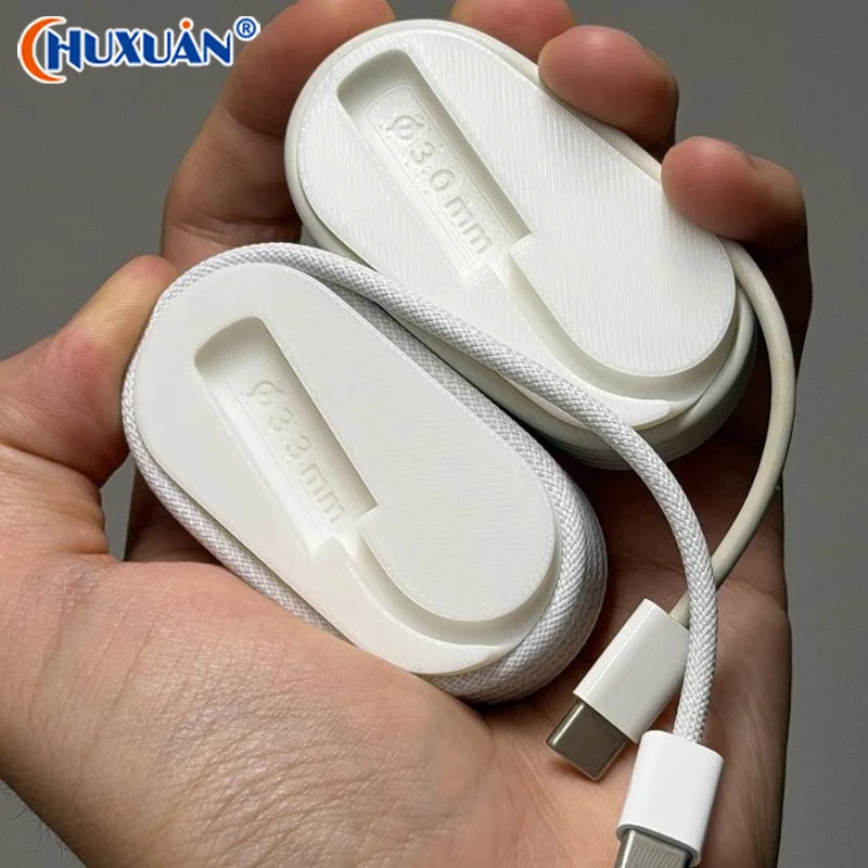 Q 1Pc Portable Cable Winder Organizer Desktop Cable Organizer Fit For 1m Braided Data Cable Home Office Travel Use