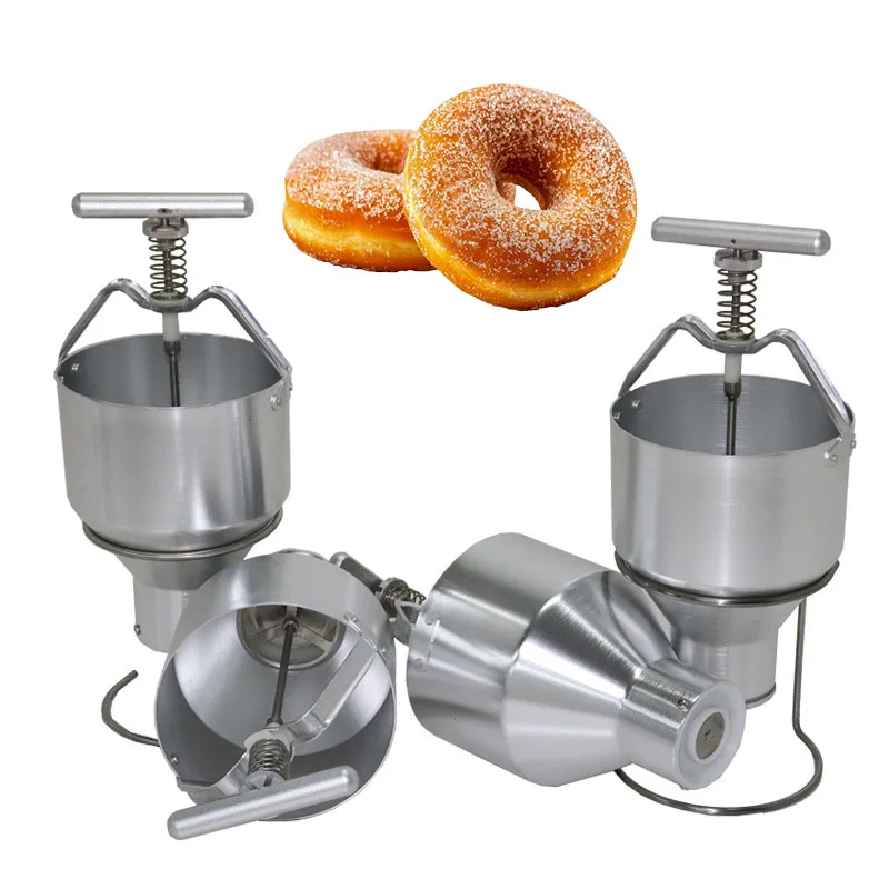 

3L Stainless Steel Mini Manual Donut Maker Machine Cake Donut Hopper With Stand
