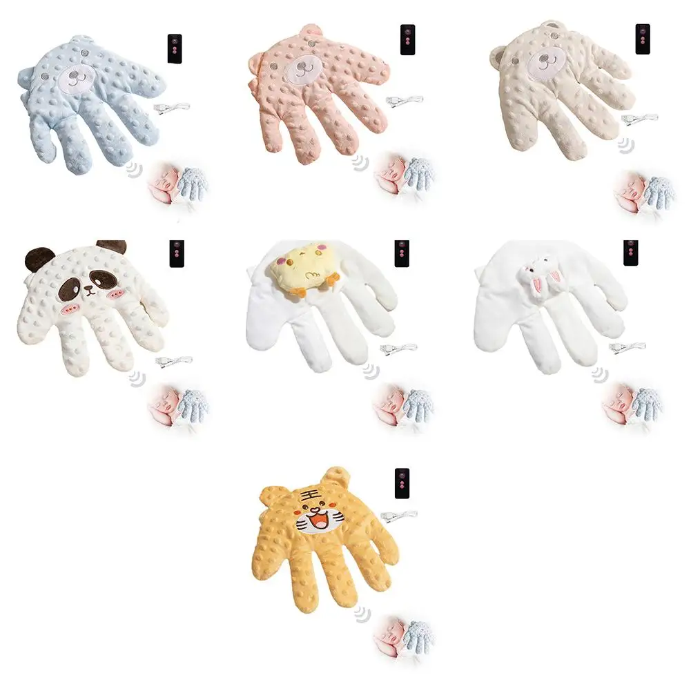 Soothing Pressure Pillow Cartoon Anti-Anxiety Hand Glove For Infant Hand Pillow Anti-scare Pacifying Electric Clapping Palm