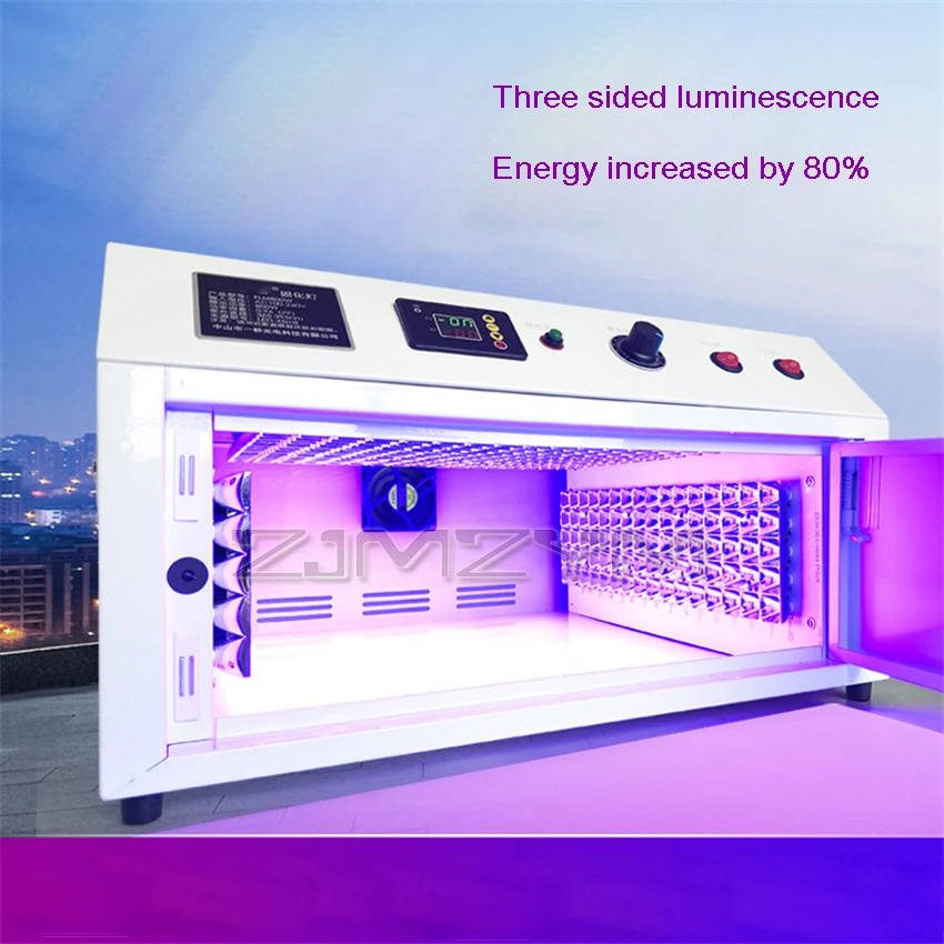 UV800W Three sided Luminescent UV High Intensity UV Curing Box 395nm/405nm/365nm/365+395nm AC100-240V