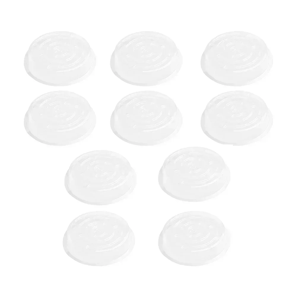 Premium Quality Transparent Plant Pot Saucers - Set Of 10  Round Drip Tray Base Mats For Flower Pots  Snacks  And Small Items