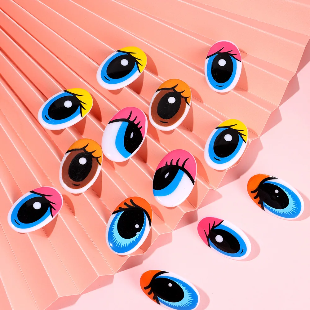 10pcs DIY Doll Cartoon Eyes Safety Eyes for toys Handmade Doll Eye Children Dolls Stuffed Animal Crafts Puppet Accessories