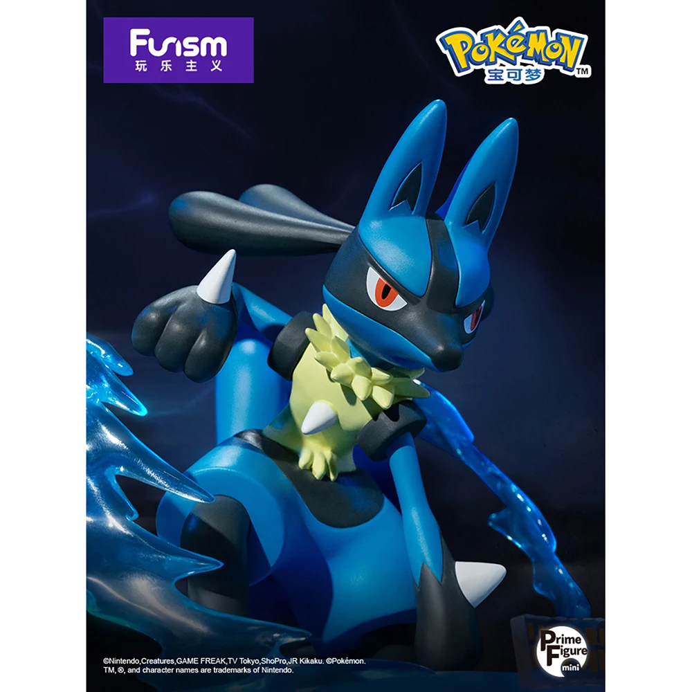 Original Funism Pokemon Lucario Greninja Desktop Decoration Figures Phone Holder Model Toys for Fans Boys Pokemon Model