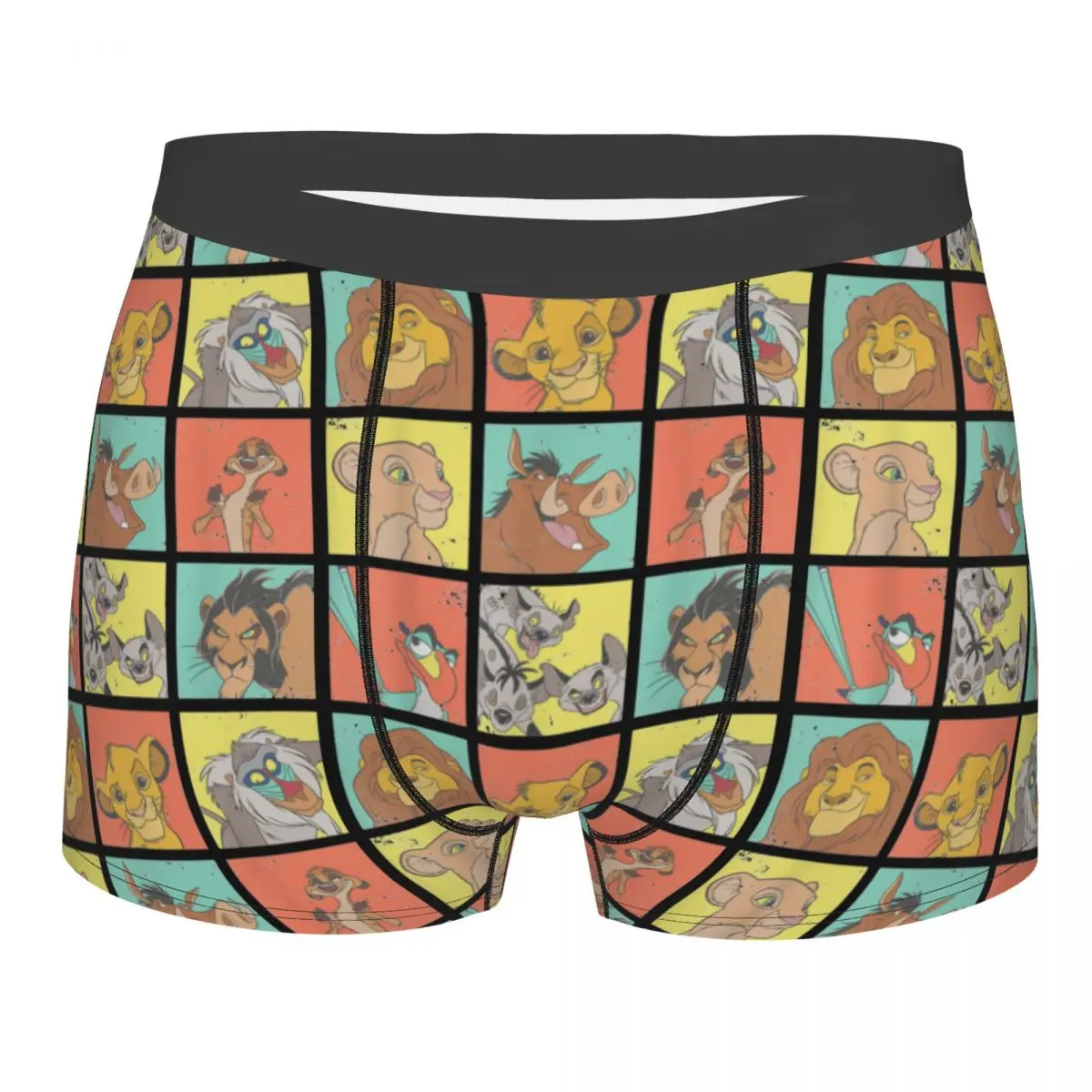 

The Lion King Characters 90s Cartoon Men Underwear Boxer Shorts Panties Sexy Soft Underpants for Male