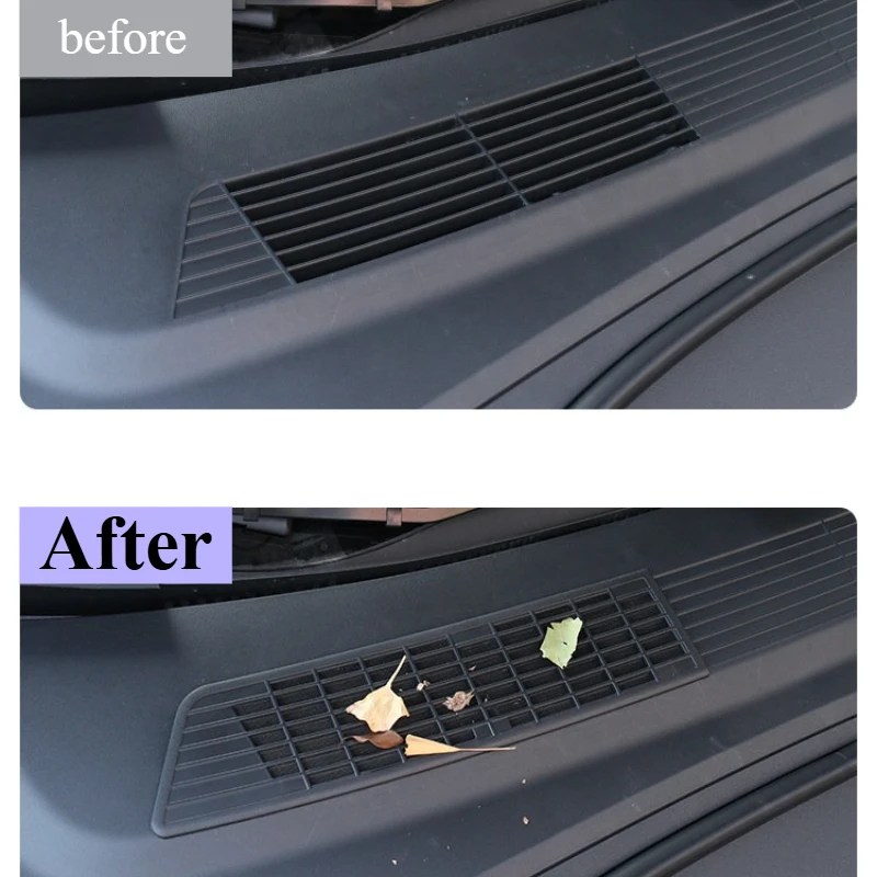 For Tesla Model 3 Highland: Air Intake Bug Screen - Snap-On Design, Anti-Debris & OEM Fit Interior Trim Components