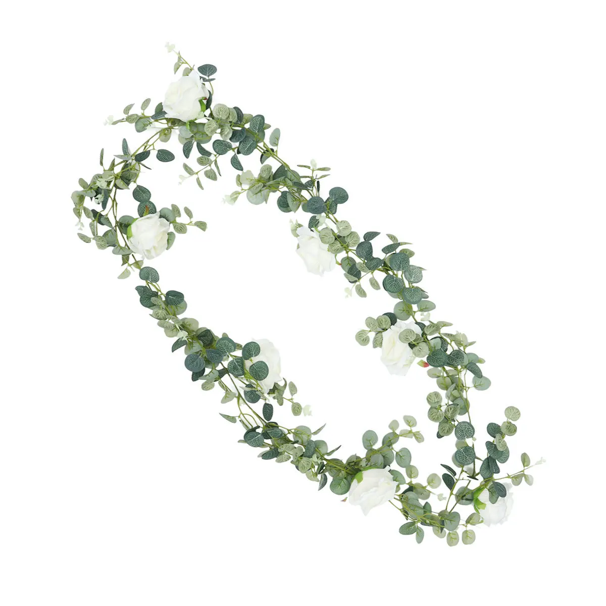 

Artificial Vine Garland 1.95M Fake Rattan Wall Decor Hanging Greenery For Wedding Party Church Centerpiece Decoration