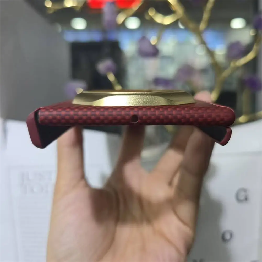 磁気プレミアムリアルアラミドカーボンファイバーケース Huawei Mate XT XTs ダブルヒンジカバー用