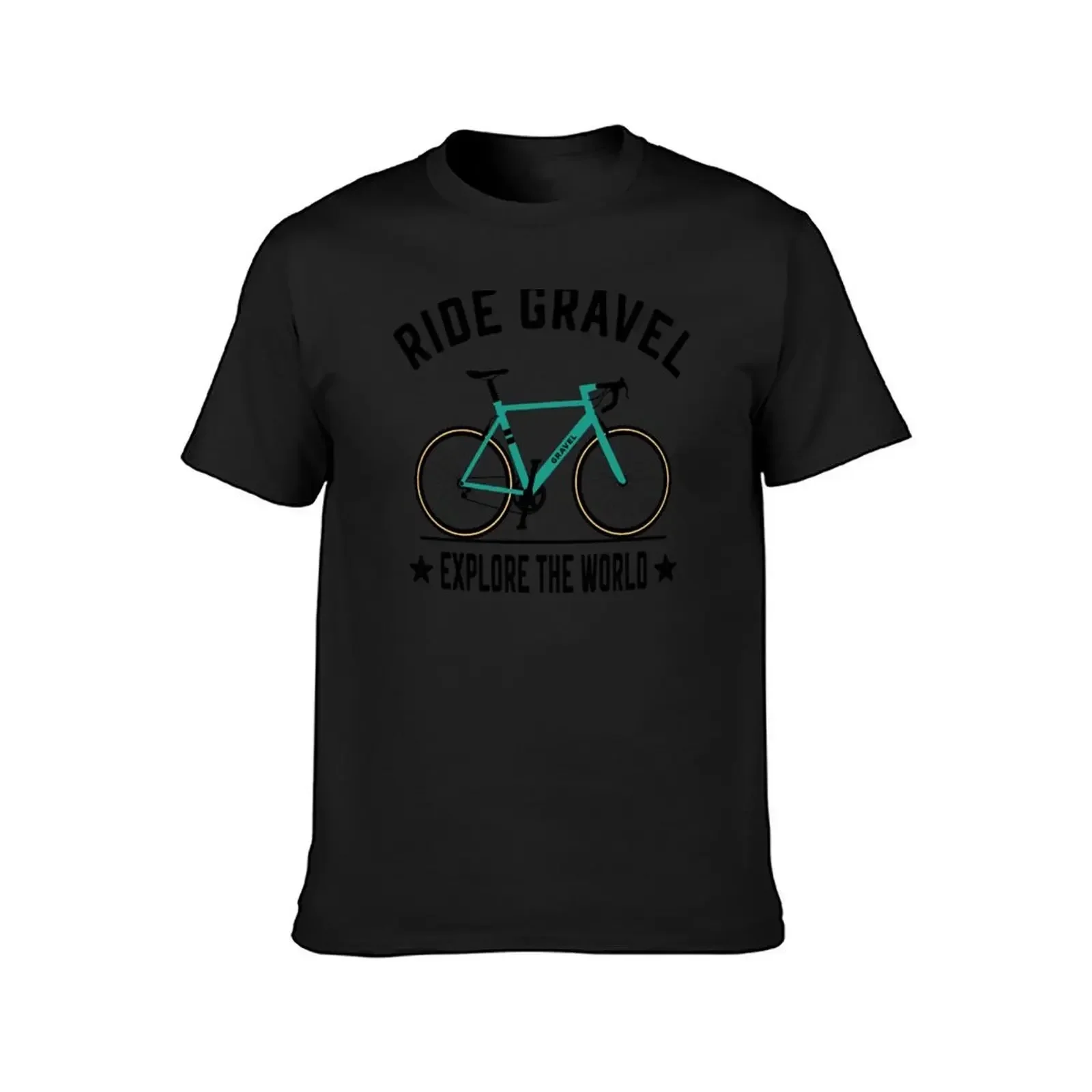 Ride Gravel Bike Cyclocross Bicycle and Bikepacking T-Shirt custom shirt plus sizes plus size men clothing