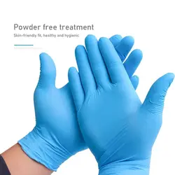 Blue Disposable Nitrile Gloves 20/50/100pcs Latex Free Powder-Free Large Tattoo Gloves For Work Kitchen Clean