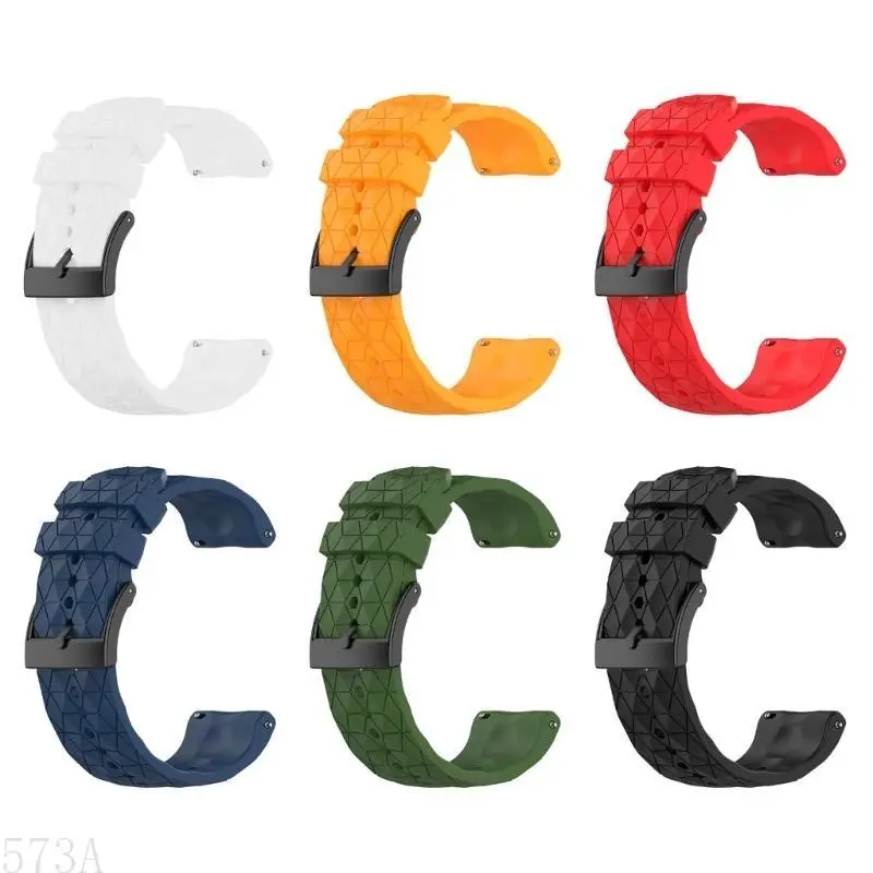 573A 24 مم حزام معصم الاستعمار البديل للسيليكون لـ Spartan Sport/7/9/9 BARO/D5
