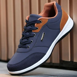 Men Leather Shoes Sneakers Trend Casual Shoes Fashion Breathable Leisure Male Sneakers Non-Slip Footwear Men Vulcanized Shoes