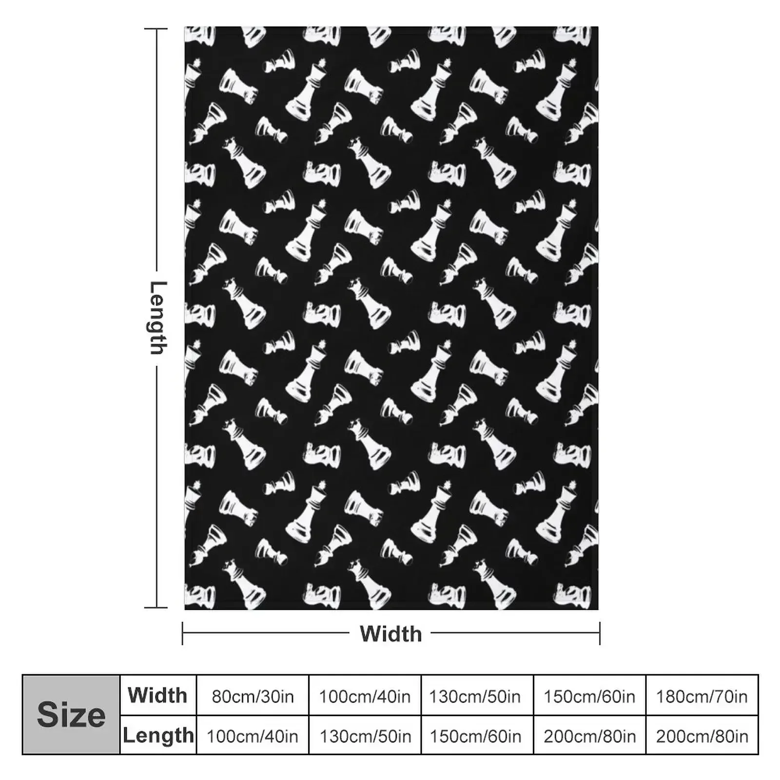 Chess Pieces Throw Blanket halloween Multi-Purpose Plaid Beautifuls Hairys Blankets Sofas Of Decoration Blankets