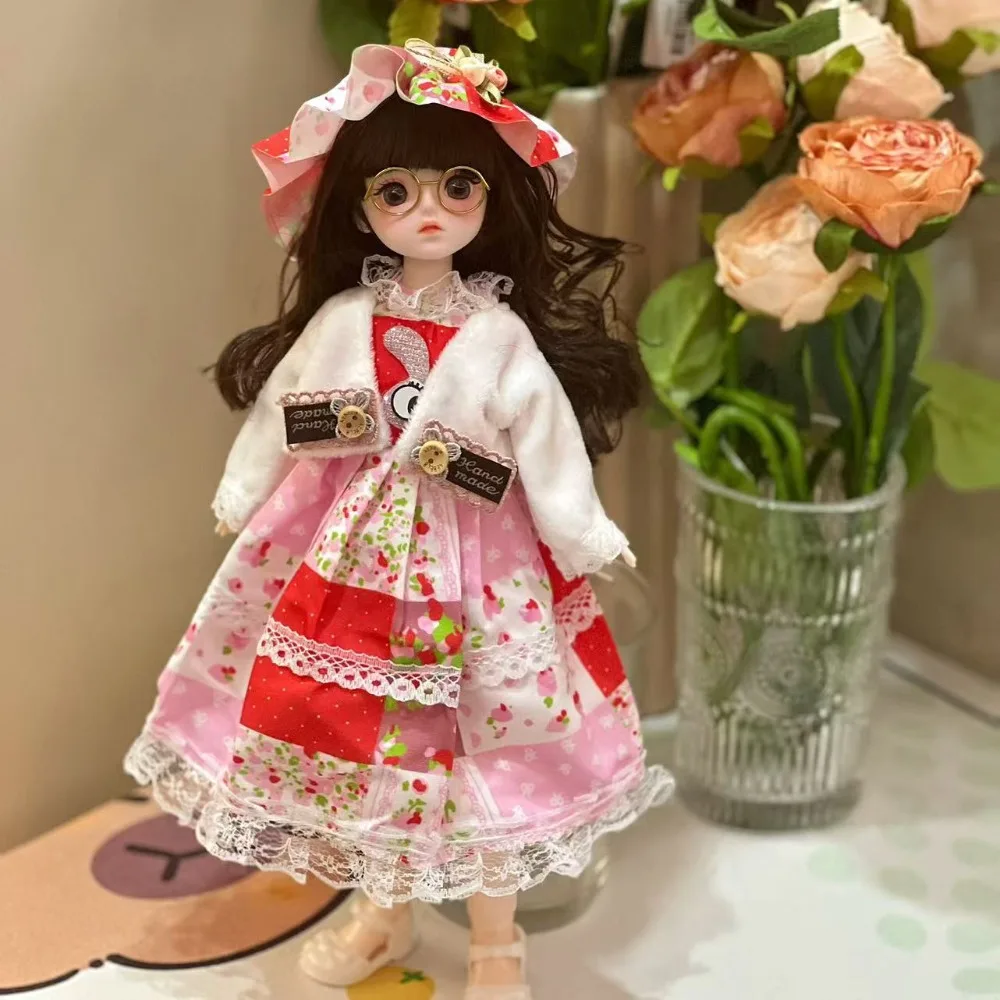 Fashion 1/6 30cm Doll 1/6 BJD Skirt DIY Replace 30cm Doll Clothes Handmade Kids Gift Doll Dress Up Cotton Doll