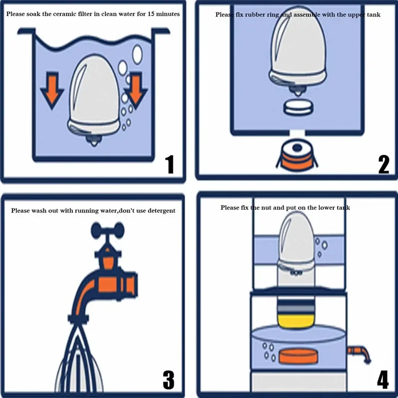 BBNV-98Mmx90mm 1 قطعة عناصر تصفية مرشحات المياه لمرشح دياتوميت المعدني لخزان المياه