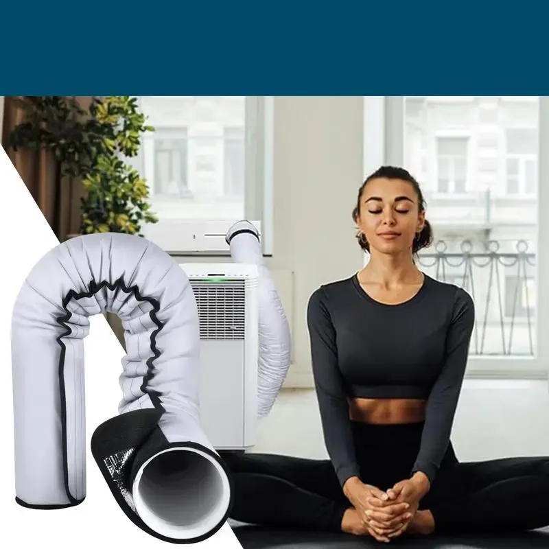 AC Insulated Hose Cover Wrap Reusable Insulated Hoses Duct Cover Vent Protective Air Conditioner Parts Home Improvement Tool