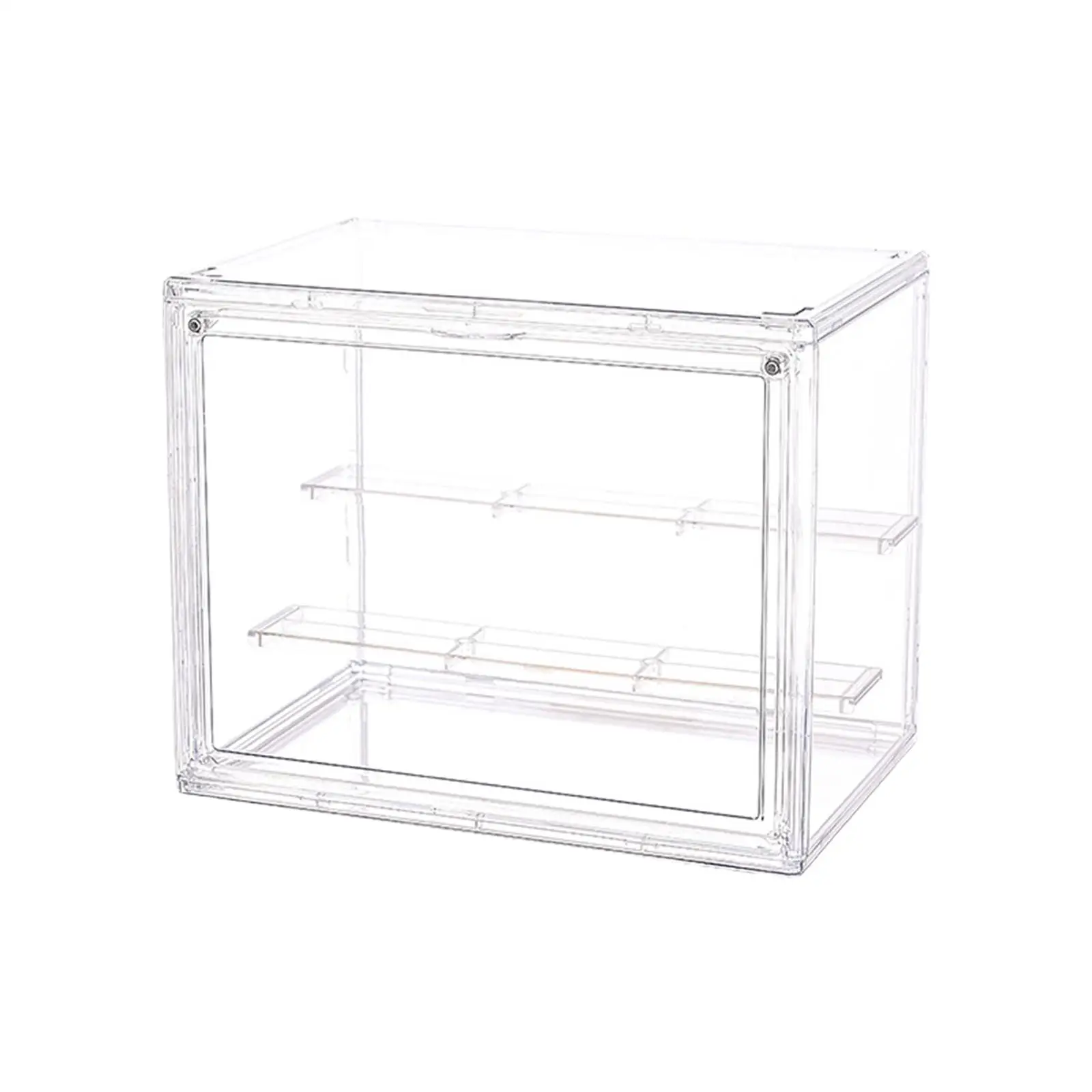 Clear Display Case with Shelves Protection Box Stackable Figures Display Storage Case Model Display Case Scale Car Display Box