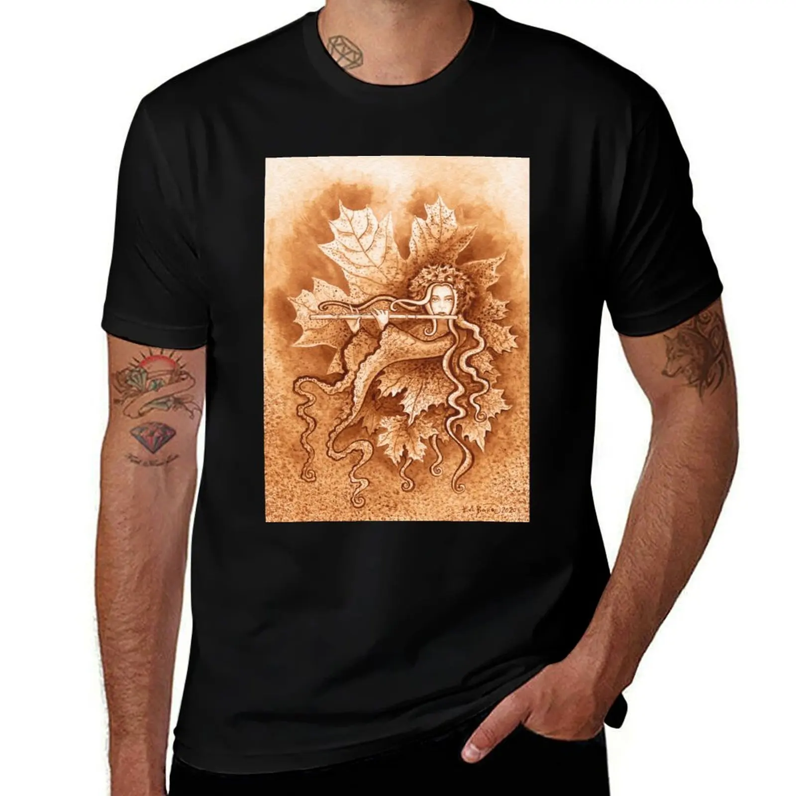 MAGIC FLUTE (Artist Eva Barro) T-Shirt Sporty Breathable Short Sleeve T-Shirt