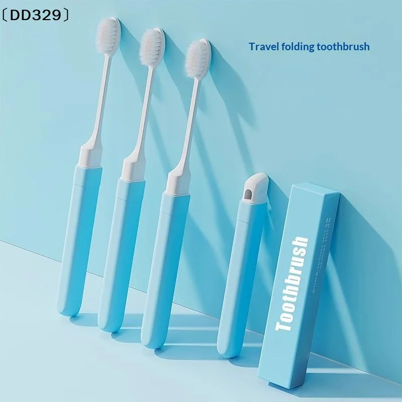 Travel Folding Toothbrush Standalone Portable Toothbrush Multi-functional Soft-bristled Adult Toothbrush With Small Head〔DD329〕