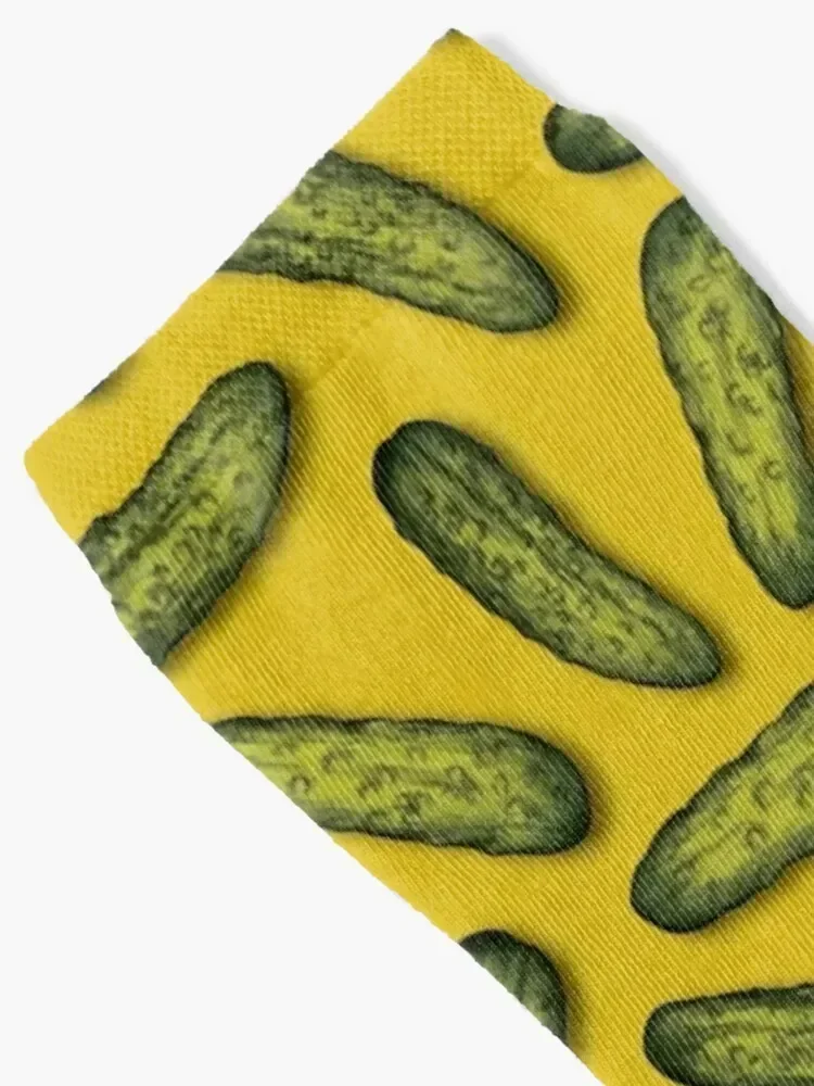 A Plethora Of Pickles - Green & Yellow Gherkin Pattern Socks funny gifts crazy Socks For Man Women's