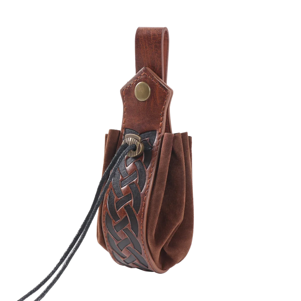 Medieval Viking Mini Bag Renaissance Leather Drawstring Belt Bag Coins Retro Pouch Knight Pirate Cosplay Costume Accessories