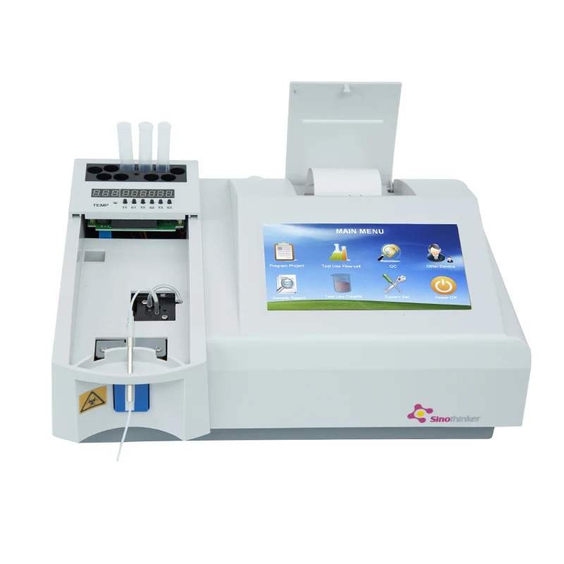 

laboratory equipment biochemistry analyzer semi automatic chemistry analyzer price with 7 inch color touch screen