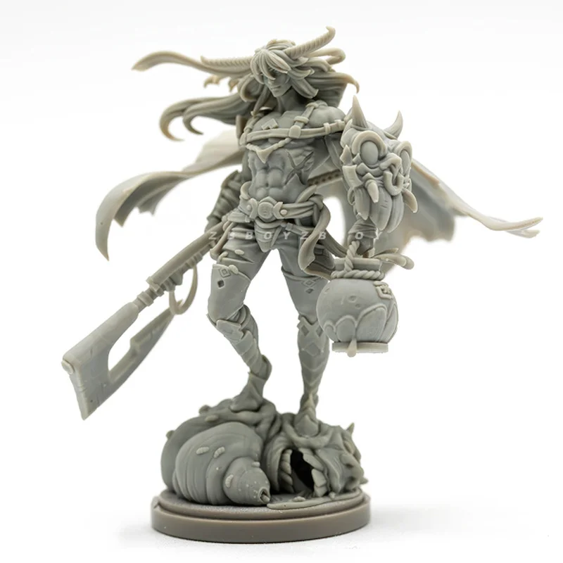 

38 мм фигурка из смолы, красота, солдат, Бог, серия Gk, микроминиатюрная 3d печатная белая модель игрушки, комплект в разобранном и неокрашенном виде