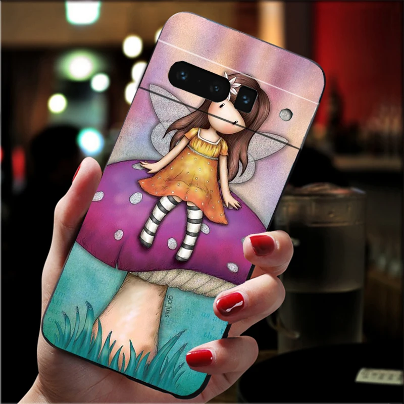 Cute Cartoon Girl Kid santoro_gorjuss Case for Google Pixel 8A 8 7 Pro 7 7A 6A 6 Pro 5A 4A 3A Pixel 5 6 4 3 3A XL