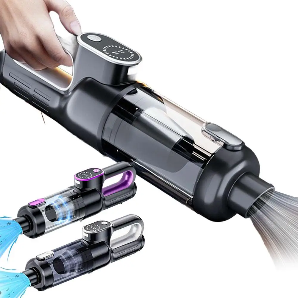 Car Vacuum Cleaner Mini High-power Handheld Car Dust Blower Portable Large Suction  Household Inflatable Cleaning Equipment