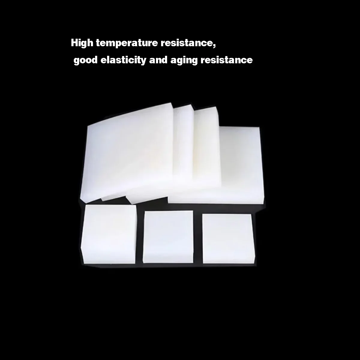 Обработка белой силиконовой пластины, амортизирующая прокладка/уплотнительное кольцо/пищевая высокоэластичность I, мягкая резиновая прокладка THK 0,5-50 мм