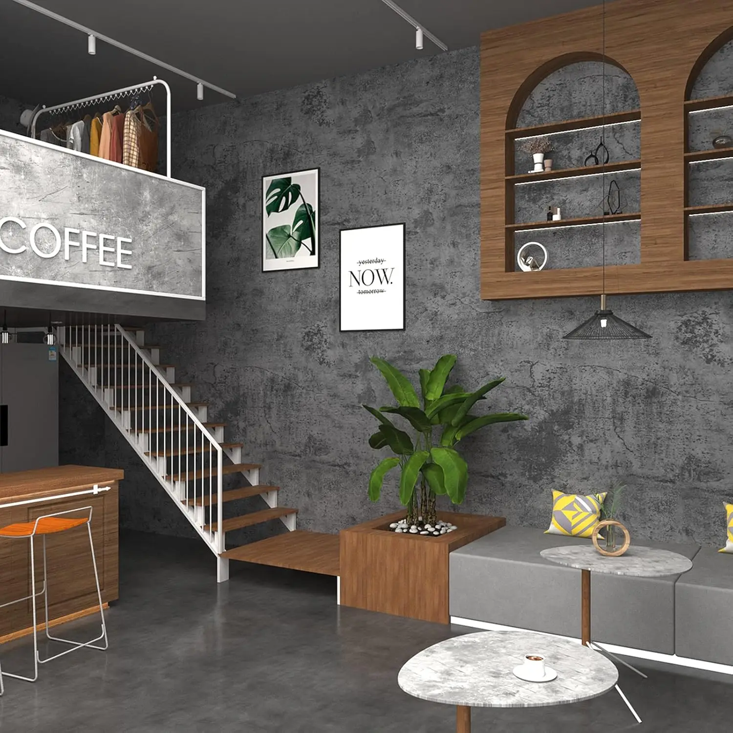 

40CM Wide PVC WallSticker Kitchen Wall Oil-Proof Waterproof Wallpaper Bathroom Floor Anti Slip Wear-resistant Renovation Sticker