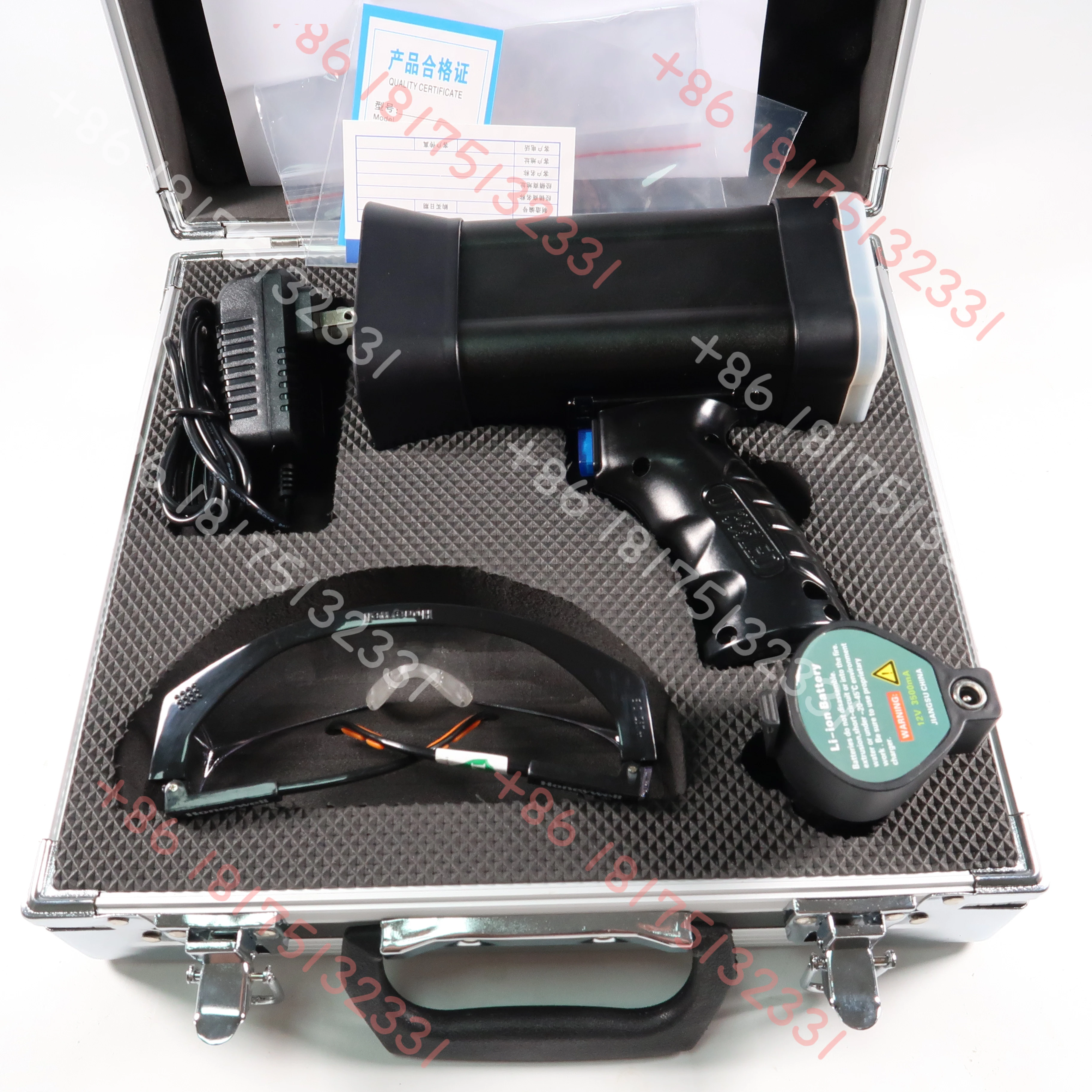 

Powerful NDT Testing 370nm Handheld IP65 UV LED Lamps TMUV-80B