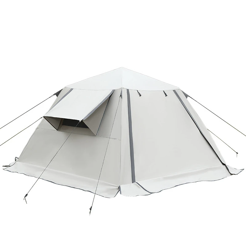 Outdoor Camping Leisure Picnic Tent Rain-Proof Automatic Tent Extra Thick Band Snow Skirt outside Sun Protection Easy-to-Put-up