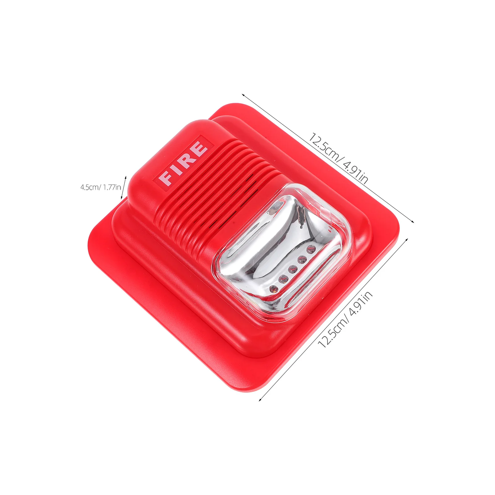 Fire Alarm With Loud Strobe Light Compact Portable Emergency Siren For Home Office Outdoor Safety