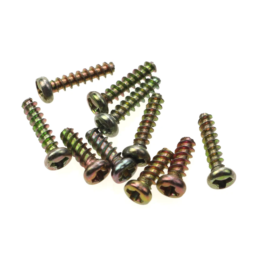 JCD 10pcs Cross For Motherboard Screws For GameBoy GB GBP GBC GBL GBA NGPC Console Y Tri-Wing For Housing Shell Screws