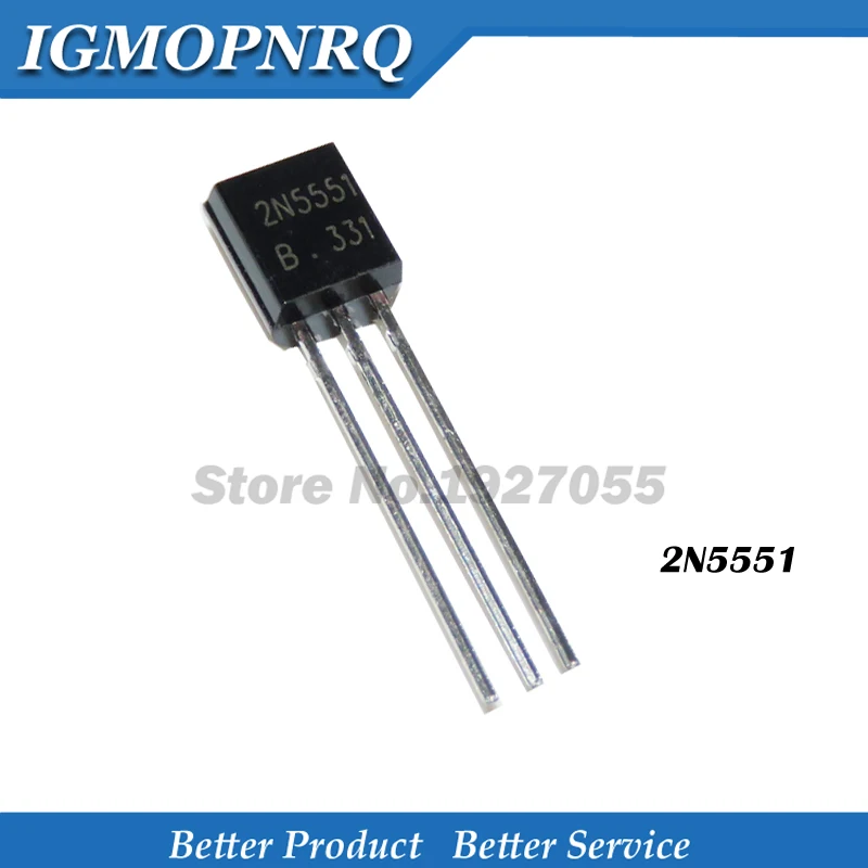 100PCS 2N5401 TO-92 5401 TO92 2N5551 5551 PNP power transistor NEW