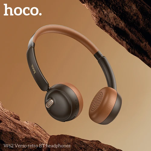 Imagen 1 del producto HOCO W62 auriculares inalámbricos vestido Retro accesorios de atuendo auriculares de Audio Bluetooth 5,4 auriculares plegables sobre la oreja 30H
